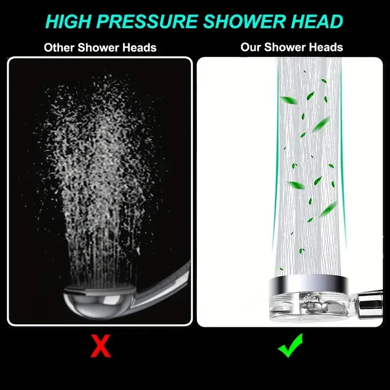 Alcachofa De Ducha Turbo De Alta Presión Con Filtro Y Ahorro De Agua