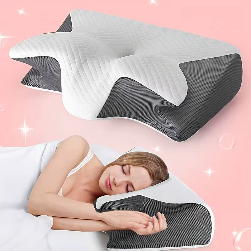 Ergonomic Cotton Snack Pillow with Comfortable Sleeping Design, Soft and Lightweight, Perfect for Side, Back and Abdominal Sleep