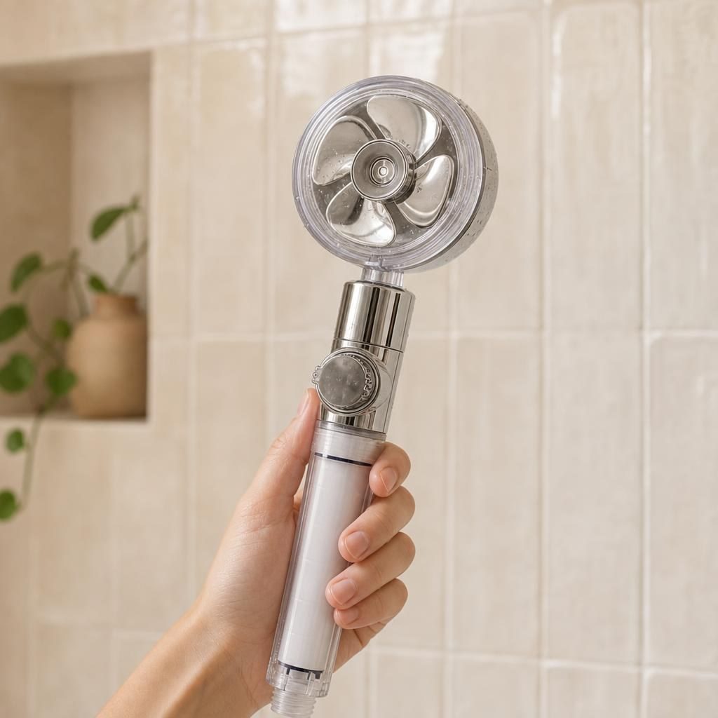Turbo Pressure Shower Head with Filter